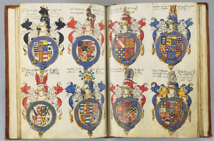 This Tudor manuscript records Knights appointed by Edward VI, Mary I and Elizabeth I.