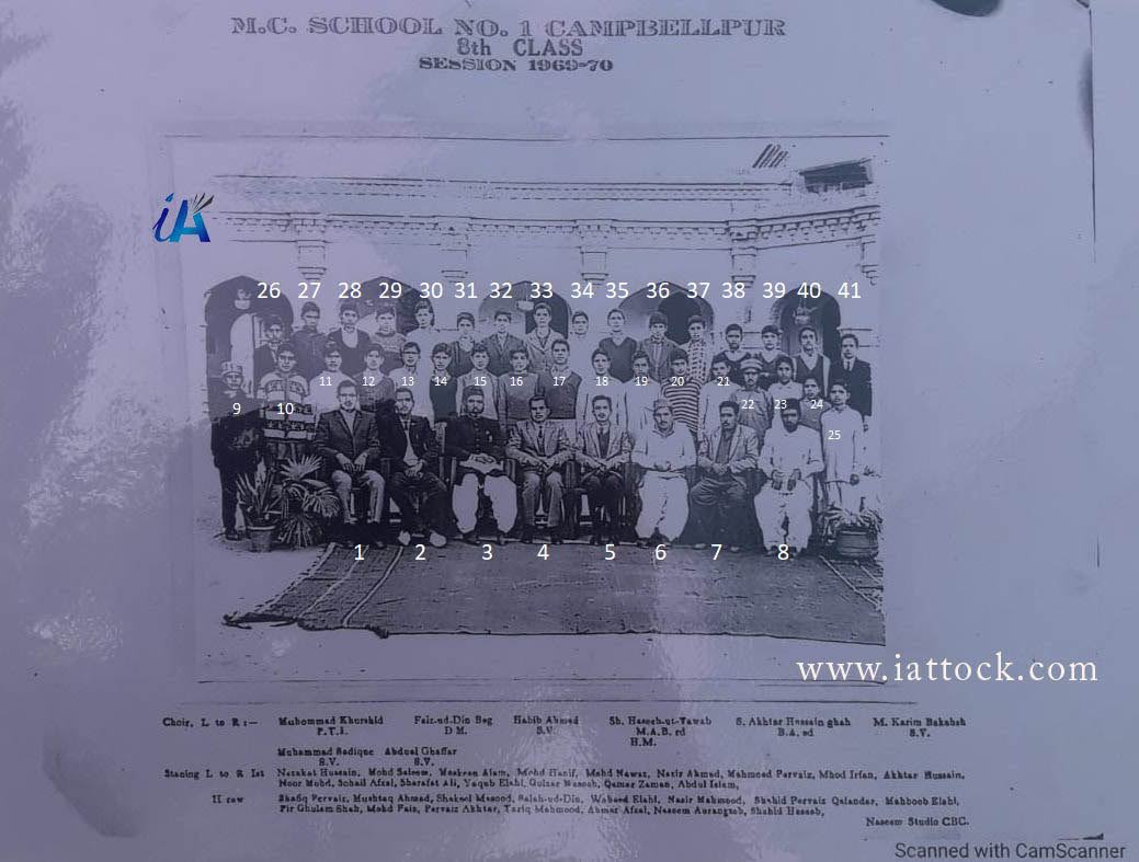 MC School Campbellpur 1970