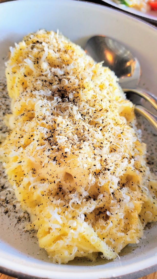 Dame Restaurant - the famous Cacio e Pepe with Granda Padano and Black Pepper of Estes. Trust me - get it.