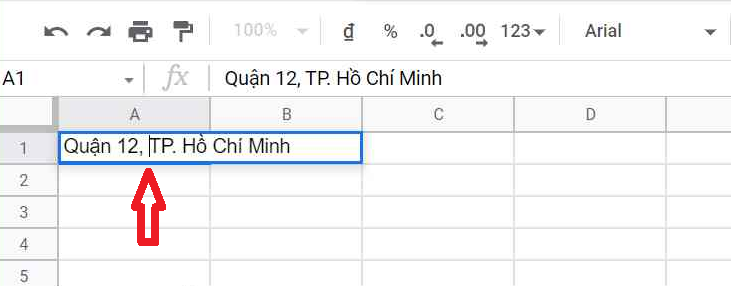 hướng dẫn wrap text trong google sheets