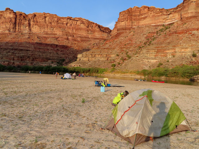 Friday night camp at mile seven