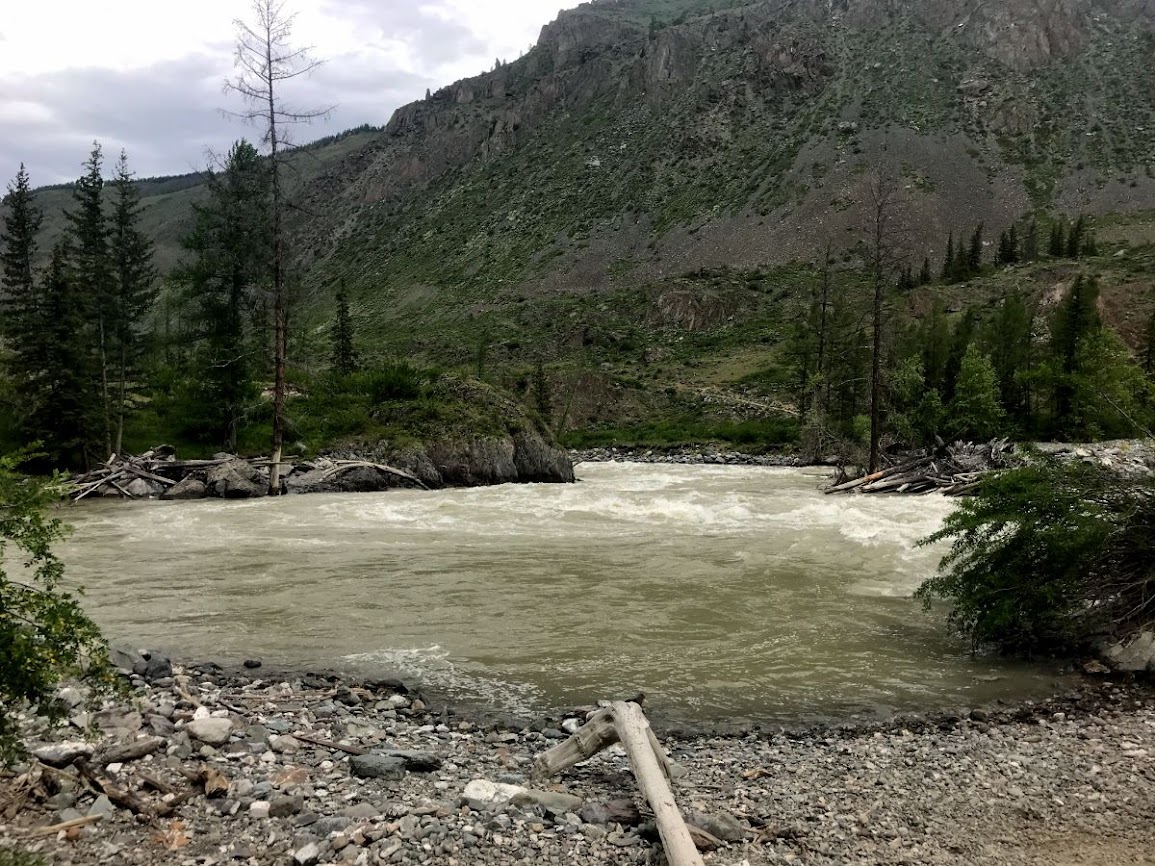 The confluence of Chuya and Maashey rivers 