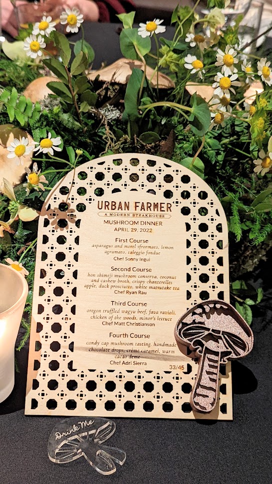 Urban Farmer Mushroom Dinner