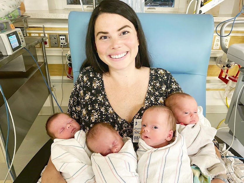 Couple Welcomes Quadruplets Months After Adopting 4 Siblings from Foster Care