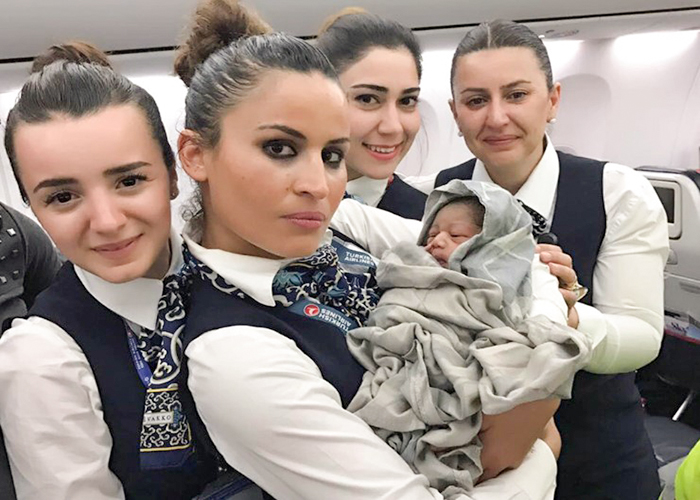 Woman Gives Birth To Baby Girl Mid-Flight On Turkish Airlines; See Adorable Pics Here