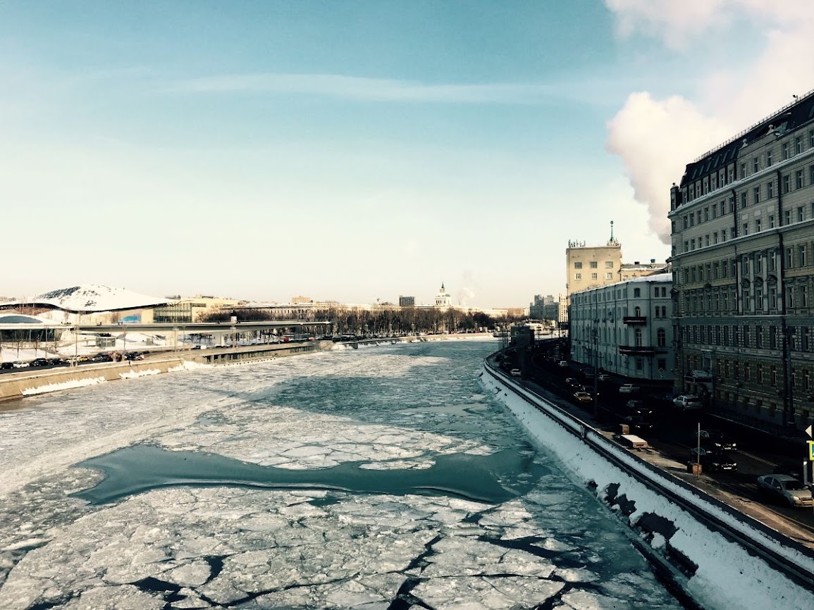 Frozen Moskva River