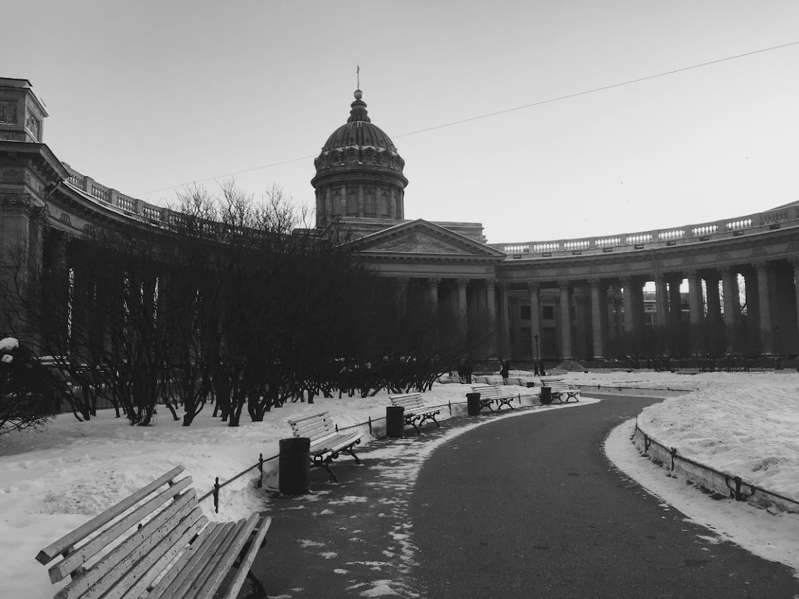 Kazan Cathedral Square in saint petersburg