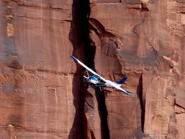 Airplane down in the canyon