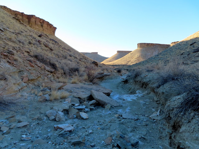 The canyon opens up