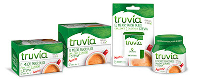 envases de truvia edulcorante de azucarera española con mucho eritritol y poco stevia