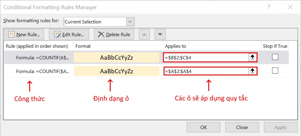 lọc trùng trong excel