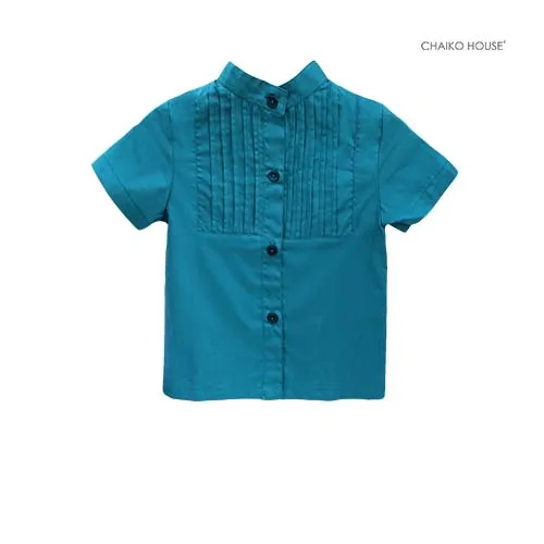 Áo sơ mi Blue Shirt bé trai Chaiko House ABS01 (Xanh, 3-4Y)