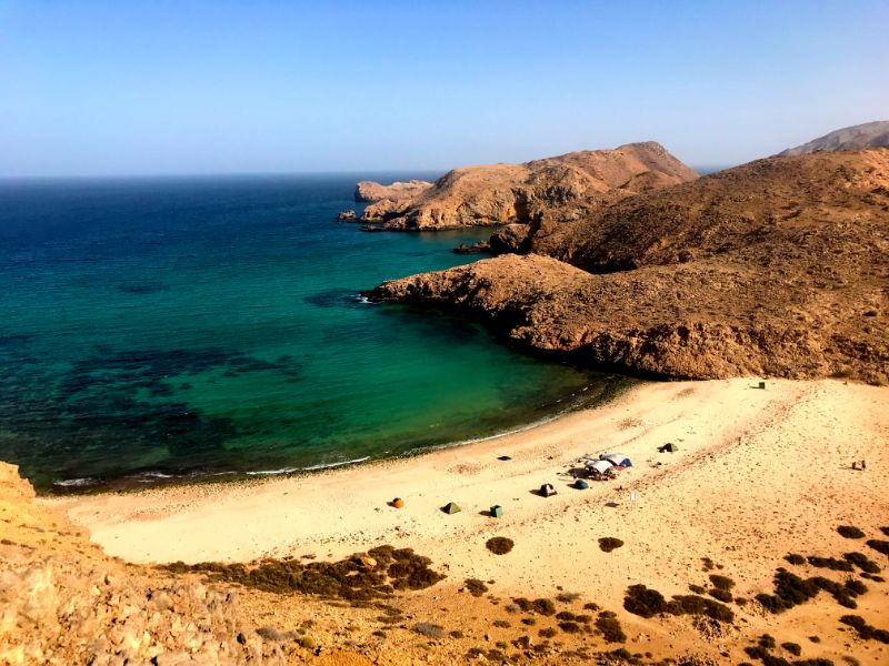 Fine beaches of Al Khayran oman road trip