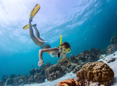 Snorkel in vivid turquoise waters