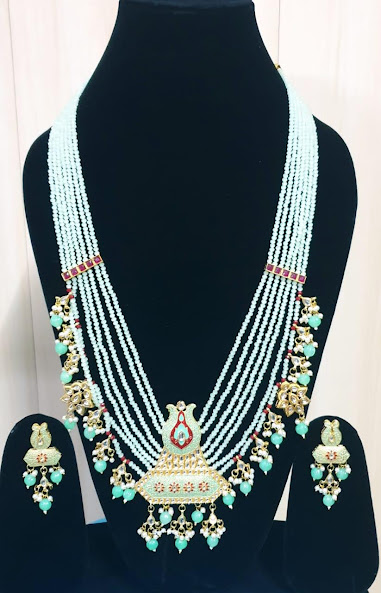 Handmade Brasswork Meenakari Nacklace for Women