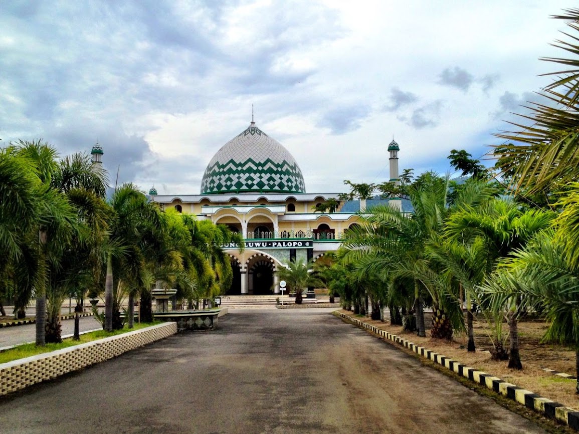 Mosque at the center of Palopo city in sulawesi 