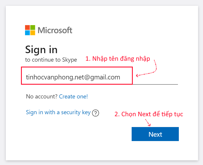hướng dẫn cách đăng nhập skype
