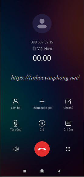 Nghe cuộc gọi và ghi nhớ mã otp