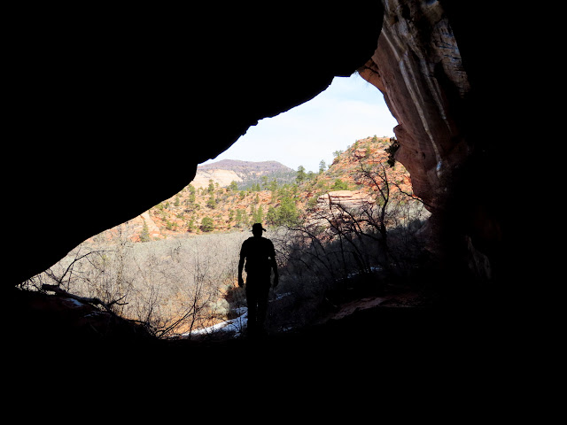 View out of the cave