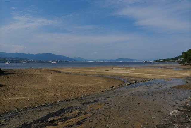 宮島の海岸部の一部