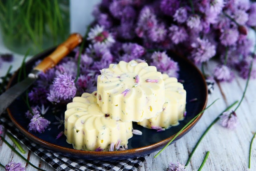 Chives Blossom Butter