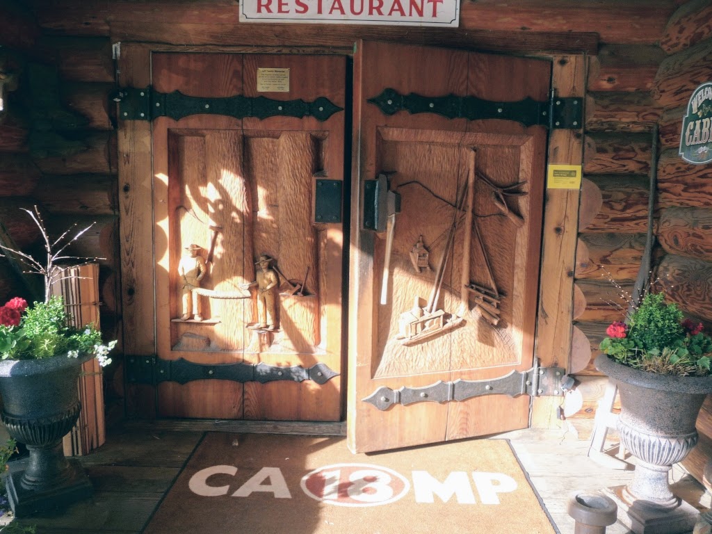 Camp 18 Restaurant, a must stop on the way to the Oregon Coast on US 26 on the way to US 101. Inside the main log cabin you will find a massive 85 foot Ridge Pole above you. Camp 18 notes that this is the largest known in the US - when initially cut, it weighed approximately 25 tons, and has 5,600 board feet of lumber in it