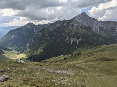 The view from the hut towards Namloser Wetterspitze