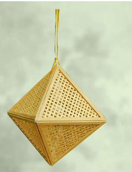 Handmade Bamboo Hanging Lamp Shade For Decor