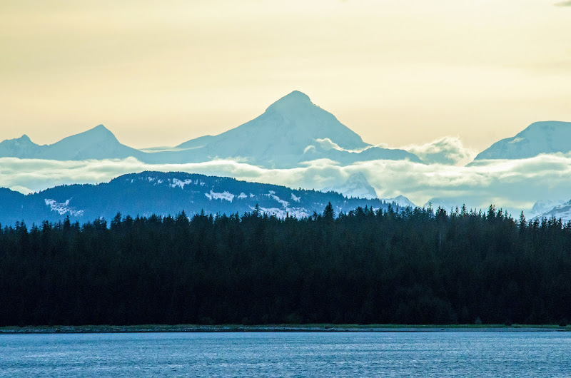 Mount Fairweather from Glacier Bay Lodge