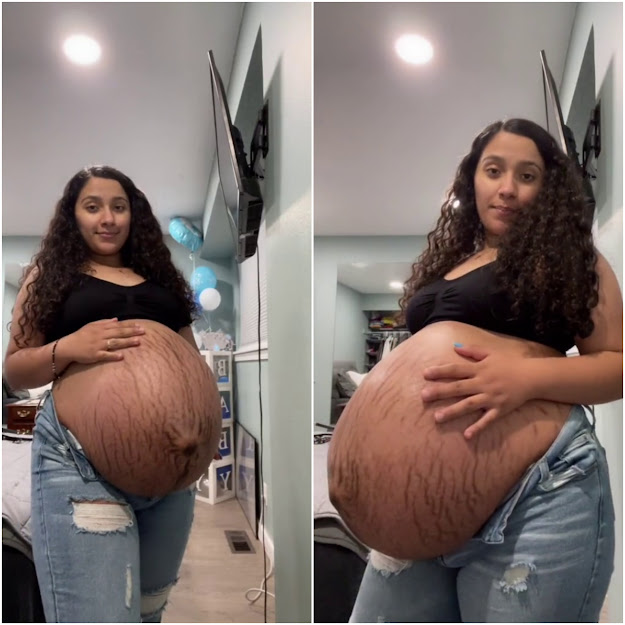 Woman's Bump is So Big People Are Convinced She Has More Than Two in There