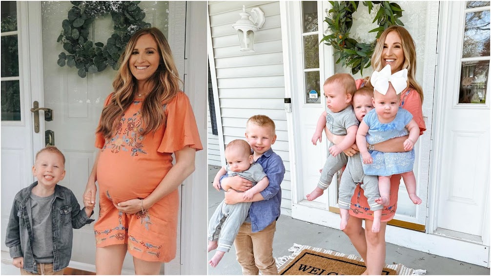 Quadruplets' Mom Shares Incredible Before-and-after Pregnancy Photos