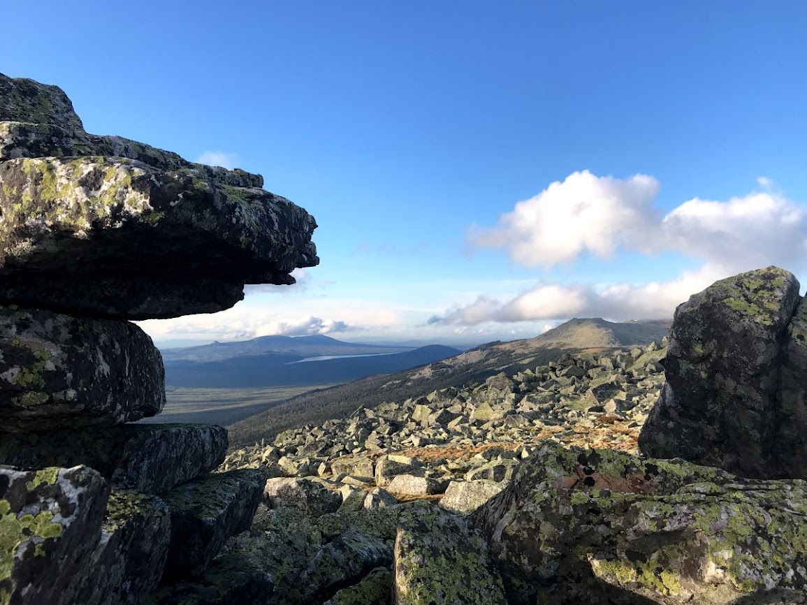 Near the top of sredny nurgush mountains zyuratkul national park urals