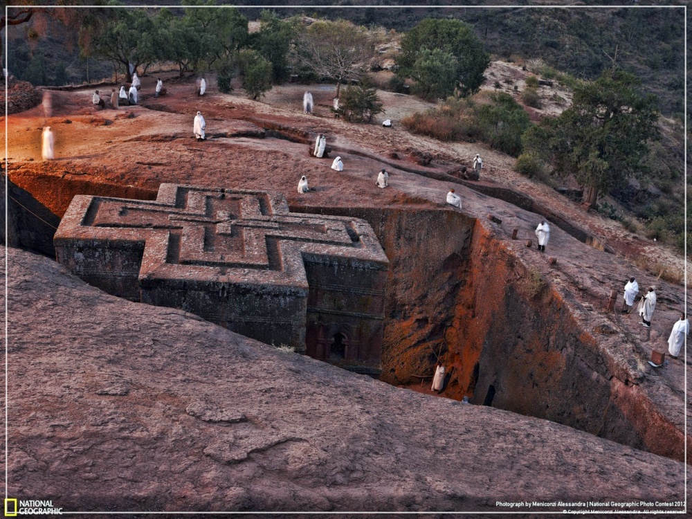 As igrejas de pedra de Lalibela, na África