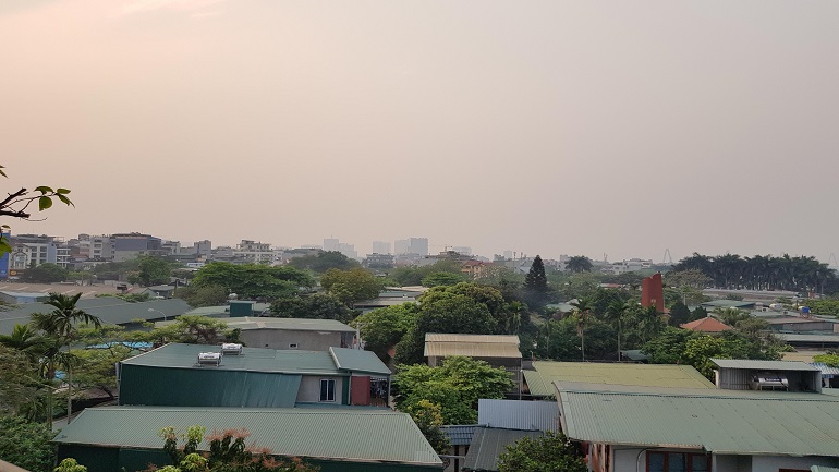 Balcony 2 – bedroom apartment with open view in Au Co street, Tay Ho district for rent