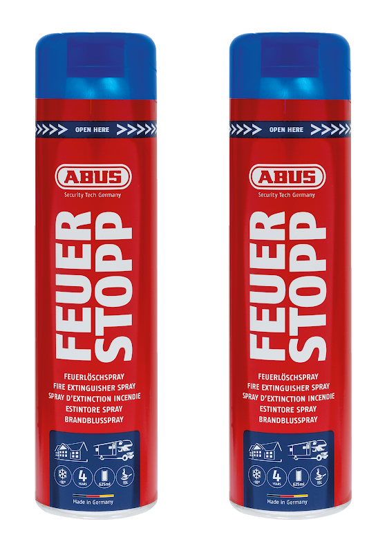 Feuerlöschspray Feuerstopp von ABUS im Doppelpack - Feuerlöschershop.ch