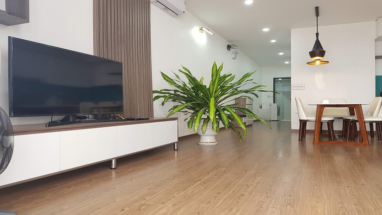 Balcony 1 – bedroom apartment with lake view in Nhat Chieu street, Tay Ho district for rent