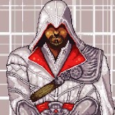 Pixel art of Ezio Auditore