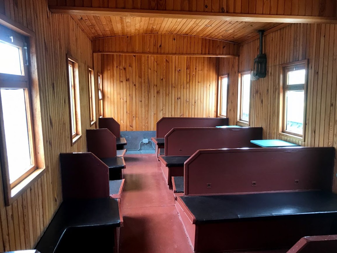 Interior of 19th century Russian train Museum for Railway Technology novosibirsk