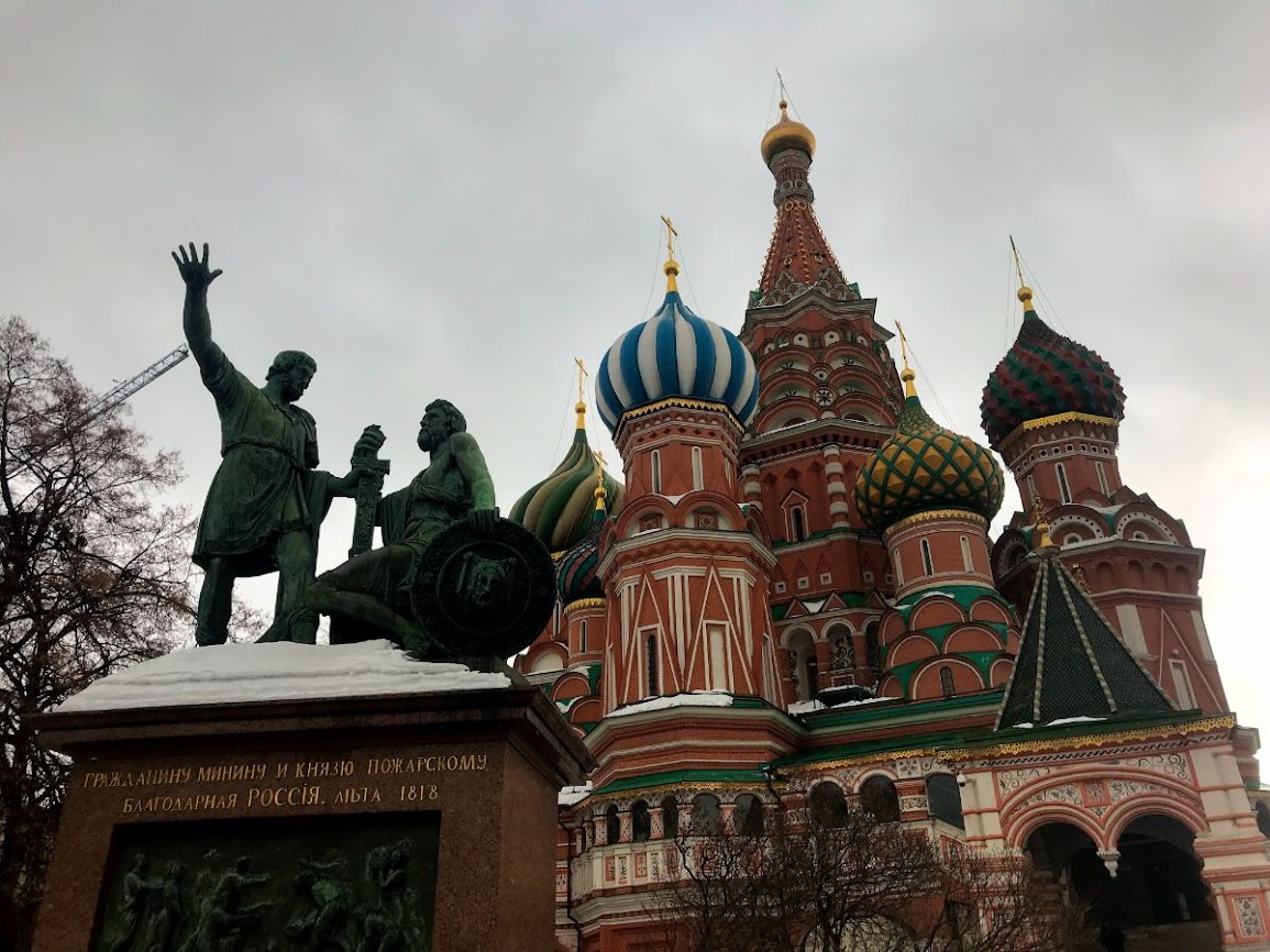 Saint Basil's Cathedral cloudy sky 