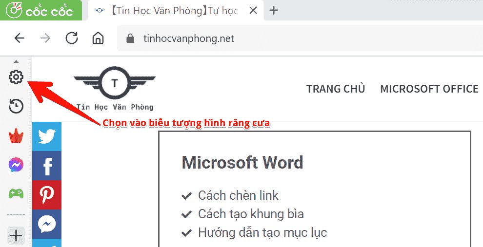 đặt google làm trang chủ trên cốc cốc