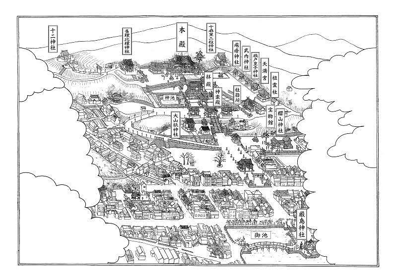 吉備津神社　境内図