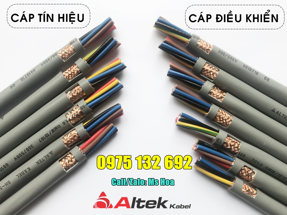 Cáp điều khiển SH-500 6x0.5, 6x1.0 chống nhiễu Altek Kabel - 3