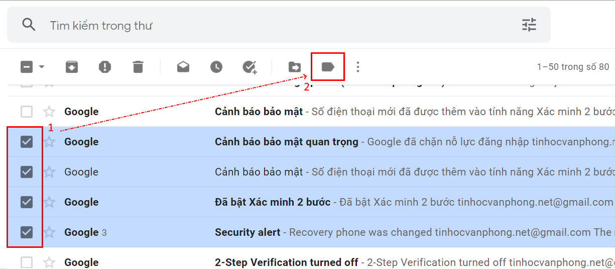 hướng dẫn tạo thư mục trong gmail