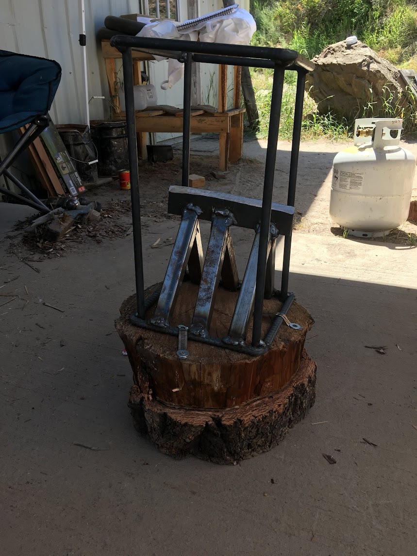 DIY Kindling Cracker / Log Splitter from Rebar 