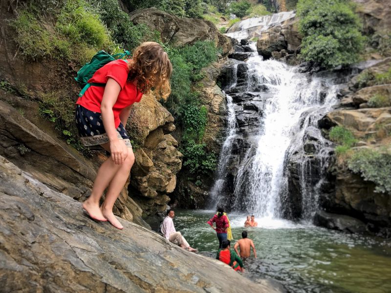 ravana falls ella sri lanka hiking