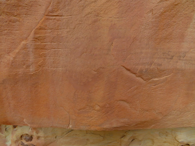 Faded pictographs