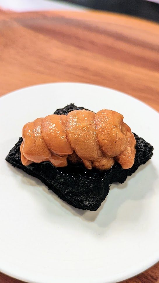 Nodoguro popup themed Izakaya in the Canaries - Charcoal Uni Bite