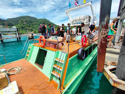 Arrival at Ton Sai Pier on Koh Phi Phi Don