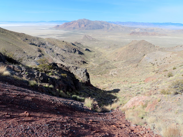 View from atop the tailings pile