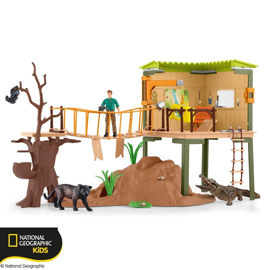 Contenido de Schleich® 42507 Estación de Aventuras Wild Life